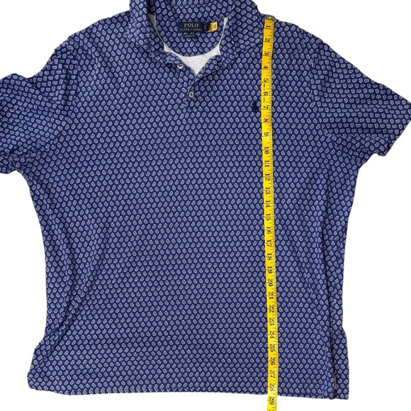 Polo Ralph Lauren Cotton Paisley Foulard Classic Fit Polo Shirt XL - Picture 3 of 4